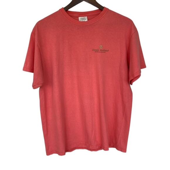 Simply Southern Coral "Happy Camper" T-Shirt - large - Picture 2 of 6